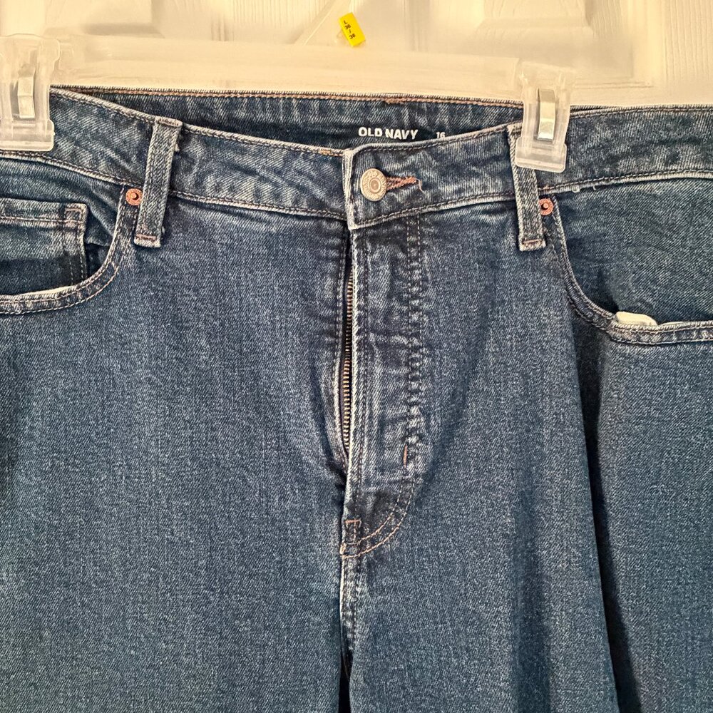 Womens Old Navy OG Straight High Rise Jeans size 16 Ankle Length - Picture 4 of 6